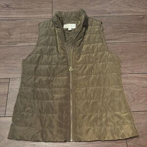 Michael Kors Olive Puffer Vest – Size Medium